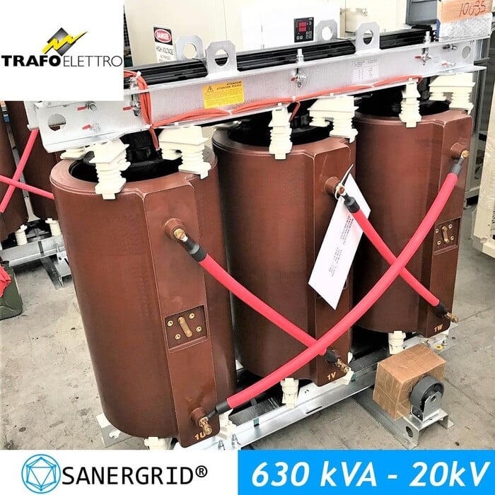 TrafoELETTRO 630kVA and 20kV standard distribution dry-type enclosed transformers