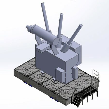 SANERGRID designs and manufactures its modular retention bunds TRT and ERT MODULO